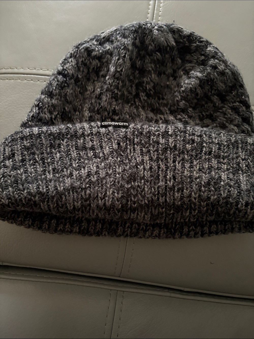 adidas Climawarm Marled Charcoal Knit Beanie